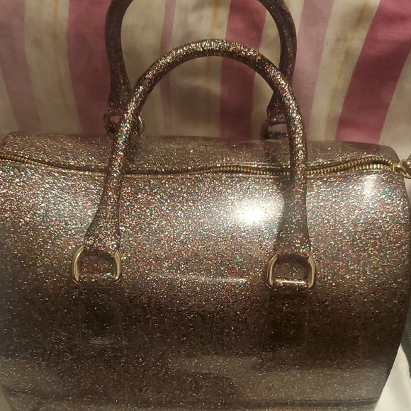 Furla Gold and Silver Satchel with Glamorous Metallic Finish - Picture 8 of 10